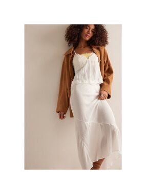 Free People “Sweet on You Bias Slip” Maxi Skirt Size M (15-19” W 33” L)
